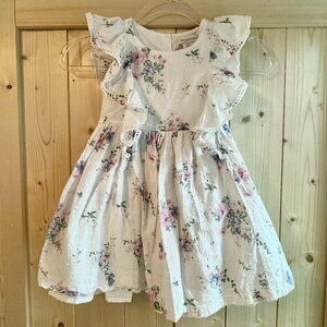 Catherine Malandrino Spring Flutter Sleeve Floral Dress